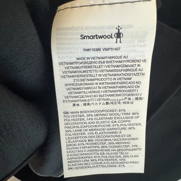 Smartwool Uptempo Hoodie Full Zip Gray Merino Wool Blend Womens Size Large NWT - Picture 5 of 9